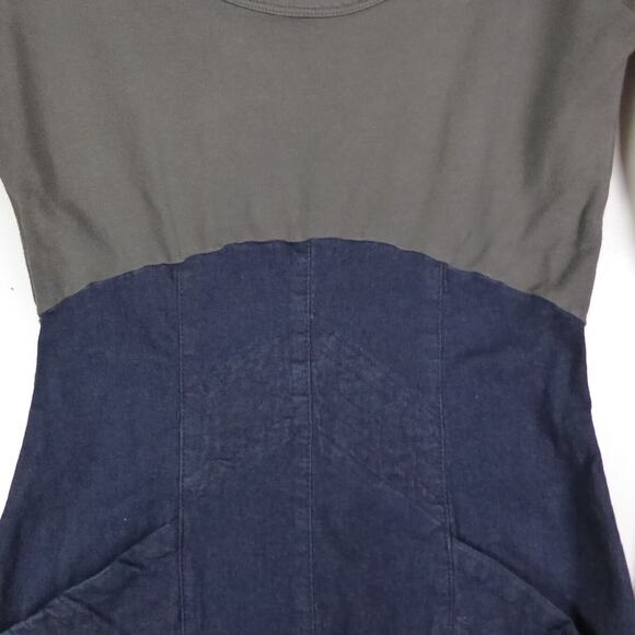 Prairie Underground Dress Womens SZ M Commotion Jersey Knit Denim Timeless - Picture 13 of 15